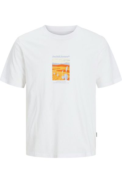 Jack & Jones Tricou JACK &JONES Split Graphic Front - 12273000-Bright White