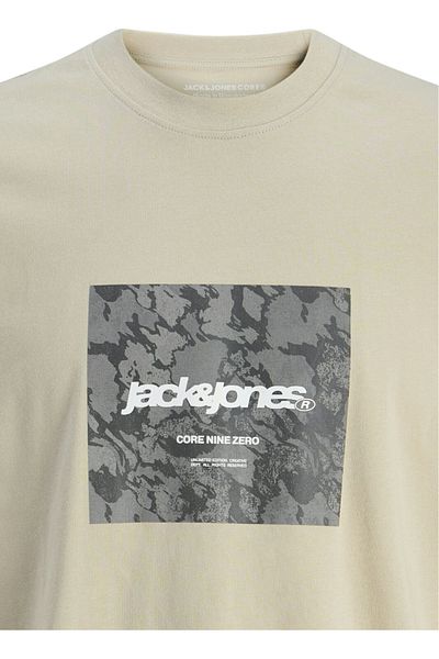 Jack & Jones Tricou JACK &JONES Tarmac Camo Front JNR - 12274620-Pure Cashmere