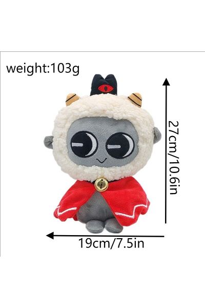 SHXI White The Cult Of Lamb Plush Toy Soft Stuffed Animal For Kids And Game Fans Around The Creative Deco