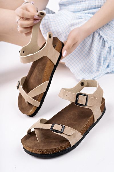 MUGGO Blaus Adjustable Belt Casual Women's Flip Flops Sandals