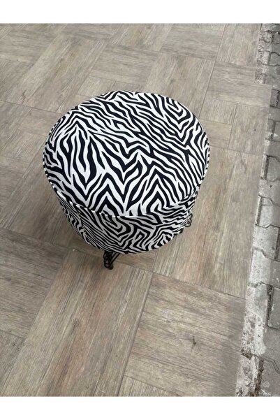 ne-sil home furniture Yuvarlak silinebilir kumaş kaplama oturma pufu ayak day...