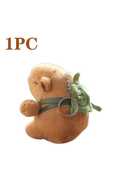 Choice Turtle Backpack-1pc 1-20pcs Cartoon Capybara Pendant Plush Toy Doll Bag Hanging Ornament Cute Kapila