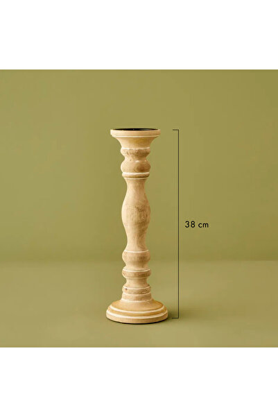 Bella Maison Carli Şamdan Naturel (12x12x38 cm)