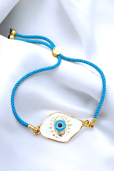 PETEK AKSESUAR سوار مصعد مطلي بالمينا على شكل عين الشر