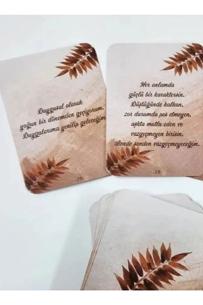 fırsatlar diyarı Masculine Feminine Tarot Conversation Cards - the Voice of the Cards - Beige Leaf