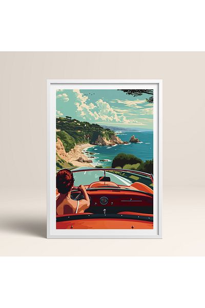 HOMEPACK Single Wooden Framed Painting One Piece Poster Painting Tk/959