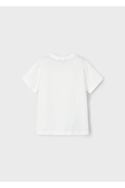 MAYORAL Boy 4-8 Years Old, Skateboard Printed T-Shirt Cream Color