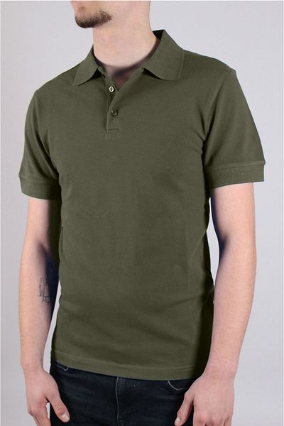 Ramer Men's Non-Shrink Fabric Cotton Slim Fit Slim Fit Polo Neck T-Shirt