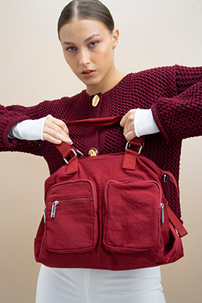 Matthew Cox Γυναικεία τσάντα ώμου μπορντό BYN2336