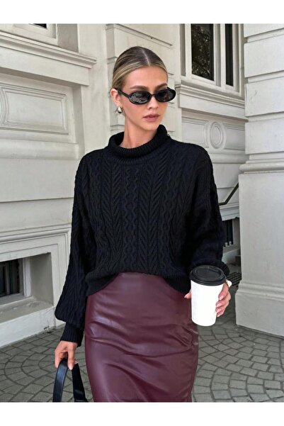 Silerra Μακρυμάνικη μπλούζα πλεκτή με ημι ζιβάγκο