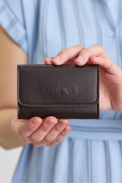 Rays Rays Print Wallet - Coffee