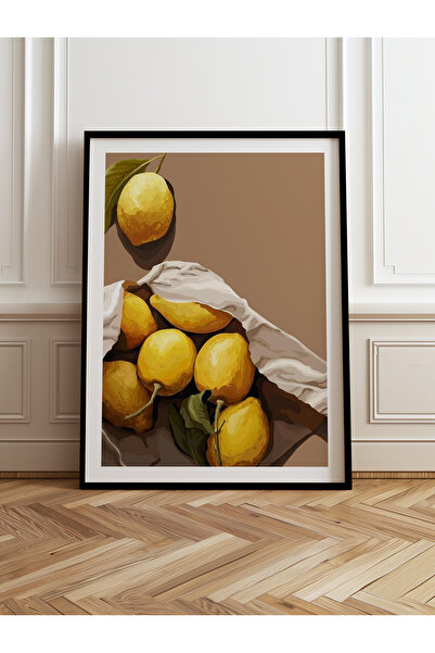 HOMEPACK Tekli Ahşap Çerçeveli Tablo Tek Parça Poster Tablo TK/963