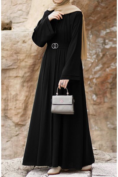 suhneva Dilşah Abaya Ferace Μαύρο