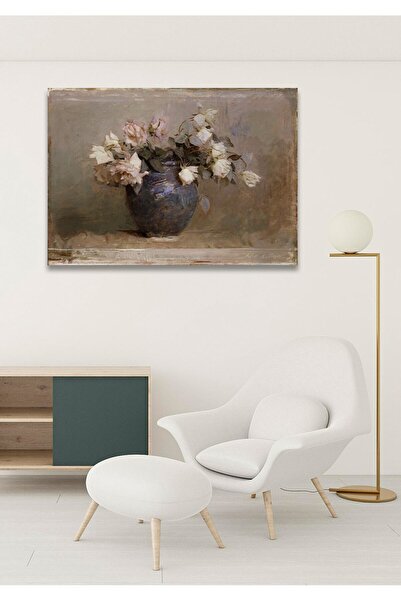 Hediyeler Kapında 100x140 Solgun Güller Duvar Kanvas Tablo