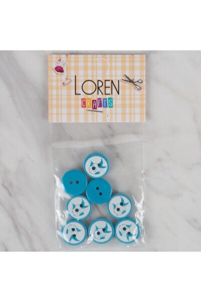 Twin Store Petrol 8 Li Fish Button - 577