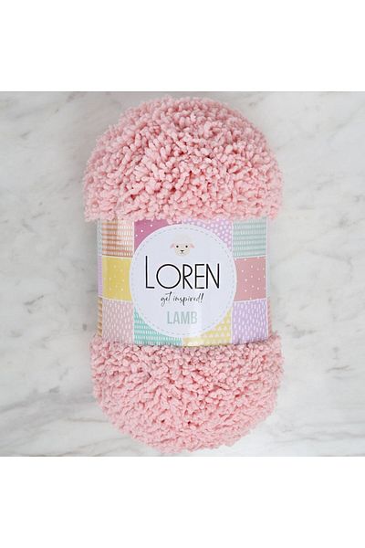 SAVA HOME COLLECTİON Loren Lamb Pink Πλεκτό Σχοινί - R079