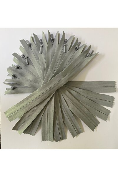 Kayıran aksesuar YKK скрит цип в сив цвят - 17 см.