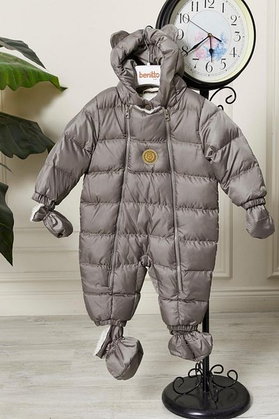 Benittokids Unisex Hooded Zippered Baby Astronaut Jumpsuit 51330