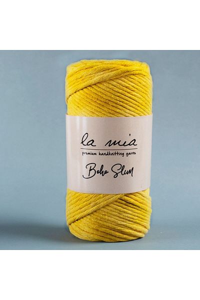 SAVA HOME COLLECTİON La Mia Boho Slim Yellow Πλεκτό Σχοινί -L003 - 34195