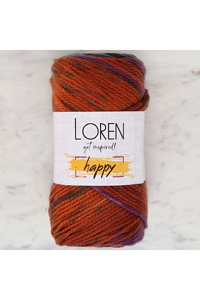 SAVA HOME COLLECTİON Прежда за плетене Loren Happy Ebruli - RH003 - 34288