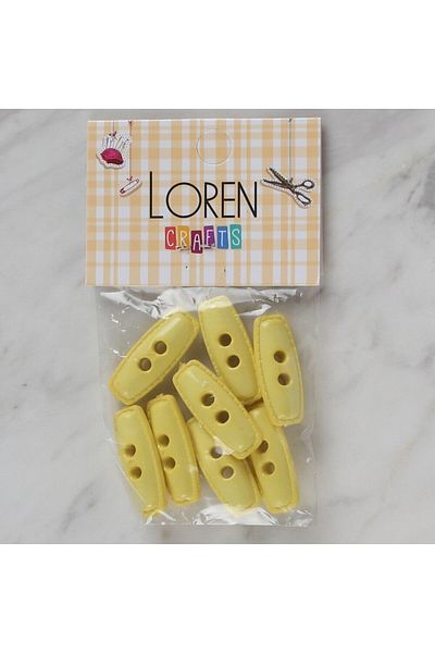 Store Loren Crafts Yellow 8 Pack Shepherd Button - 77