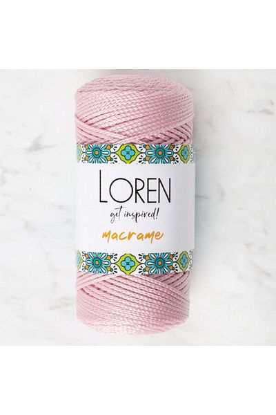 SAVA HOME COLLECTİON Loren Macrame Dust Pink Πλεκτό νήμα - RM 072 - 34343