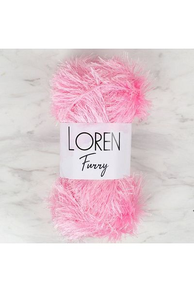 SAVA HOME COLLECTİON Loren Furry Pink Hand Knitting String - RF014 - 34049
