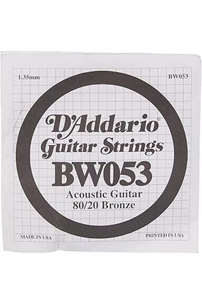 karadağsb Acustik Single Wire D'Addario Bw053, 80/20 Bronze Wound, (Mi) Set