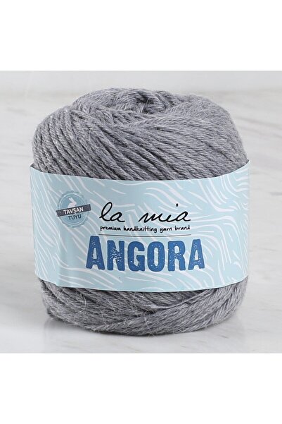 Marsilyan La Mia Angora 50g Gray Hand Knitting Yarn - L134 - 33809