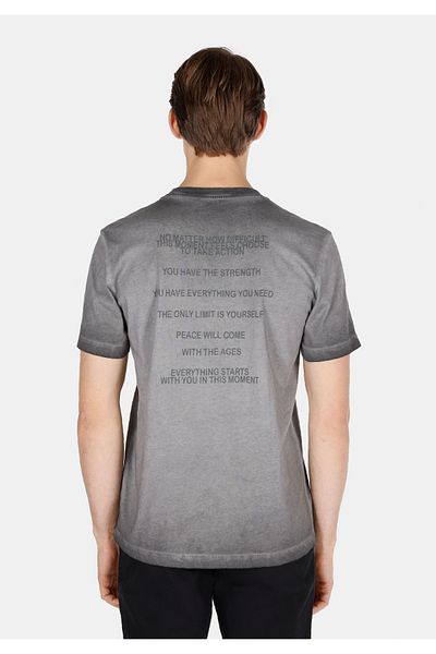 Colin's Regular Fit Round Neck Plain Men's Gray Short Sleeve T-Shirt