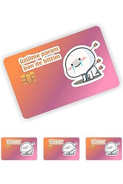 Take and Happy Quart accessories 4 pcs qubby sorrow param card plating sticker card label