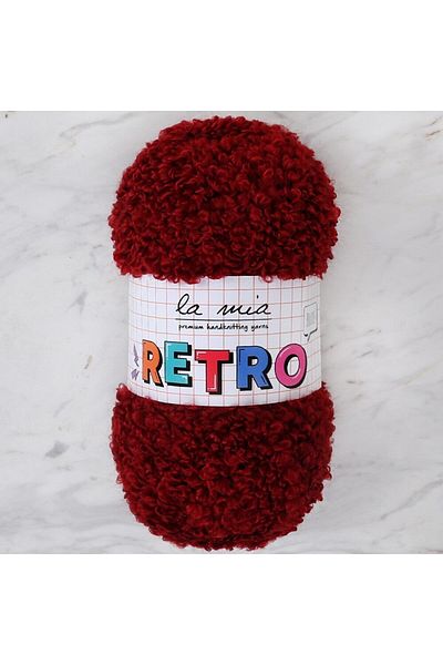 Ethab Ticaret La Mia Retro Burgundy Hand Knitting Lanyard - Lm3001