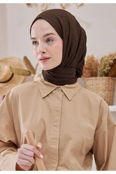 Fresh Bamboo Shawl Dark Brown