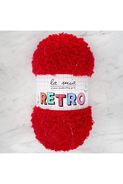 SAVA HOME COLLECTİON La Mia RETRO Κόκκινο Πλεκτό Σχοινί - LM0310
