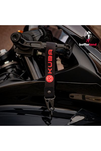 bofferland Ride Tag Motorcycle Automobile Fabric Hook Keychain 49