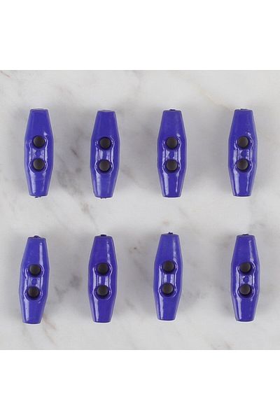 durgunstore Loren Crafts 8-Piece Saks Blue Shepherd Button - 105