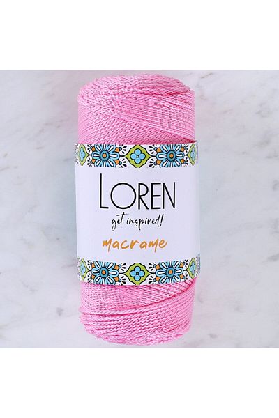 SAVA HOME COLLECTİON Loren Macrame Pink Hand Knitting Twine - Rm 074 - 34332