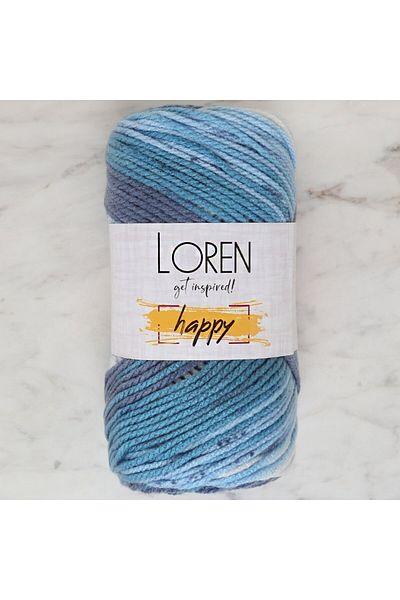 SAVA HOME COLLECTİON Loren Happy Ebruli Πλεκτό Κλωστή - RH015 - 34300
