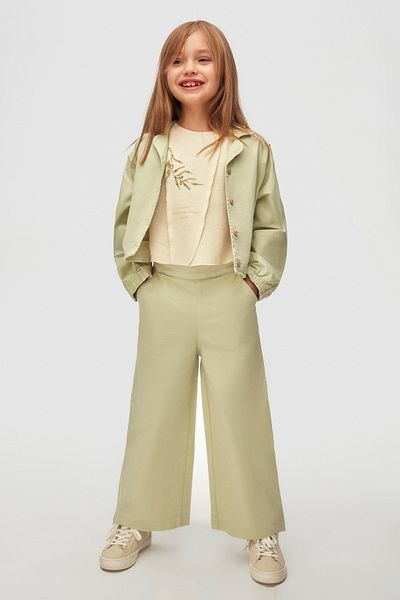 NK 04-08 Years Old Girl Green Jacket Pants Triple Suit - Green