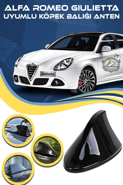 Furens Alfa Romeo Giulietta Uyumlu Oto Balık Sırtı Anten Elektrikli Köpekbalı...