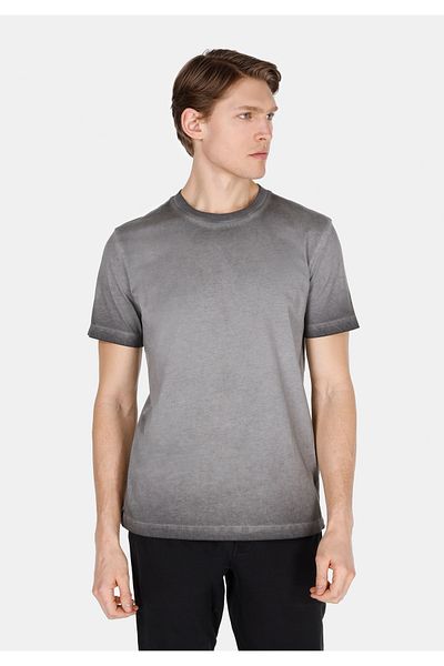 Colin's Regular Fit Round Neck Plain Men's Gray Short Sleeve T-Shirt