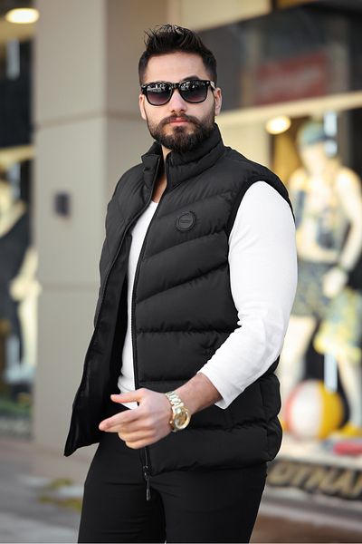 S&M CLOTHİNG НОВ СЕЗОН ВОДОУСТОЙЧИВА ПУХНА ЖИЛЕТКА С ДЕТАЙЛИ ЗА ТАКЕЛА
