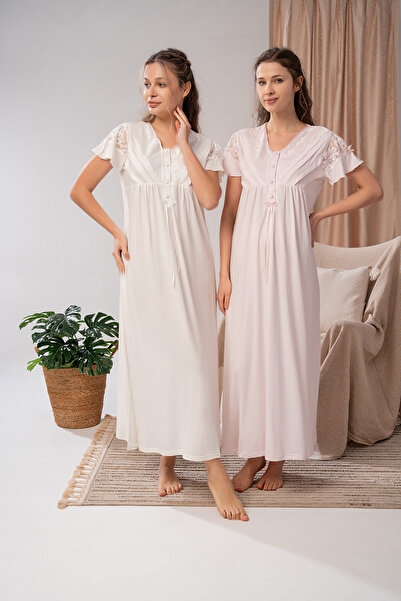 LOHOUSE ثوب نوم نسائي من الدانتيل بتصميم خاص من إكرو