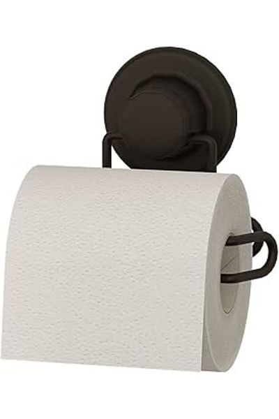 Mu Art Teknotel No Drilling Screw Drill! Black Vacuum Toilet Paper Mat - Dm271