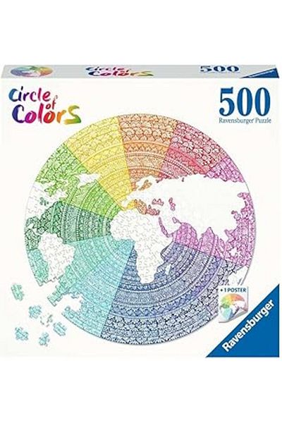 RAVENSBURGER 500 Piece Circle Puzzle Mandala Fxym 1126906
