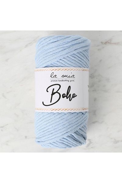 SAVA HOME COLLECTİON La Mia Boho Light Blue Twist Macrame String - L069 - 33995