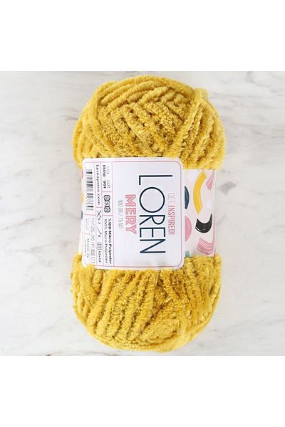 SAVA HOME COLLECTİON Πλεκτό νήμα Loren Mery Mustard - M409