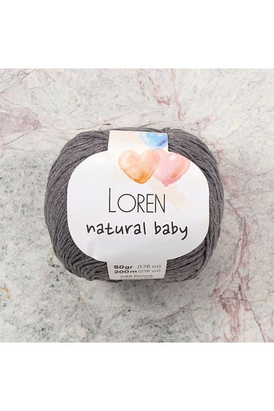 SAVA HOME COLLECTİON Loren Natural Baby Grey Πλεκτό Κλωστή - R082 - 33946