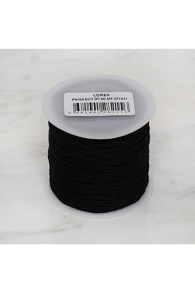 SAVA HOME COLLECTİON Μαύρο Σχοινί Αλεξίπτωτου Loren - 100 m