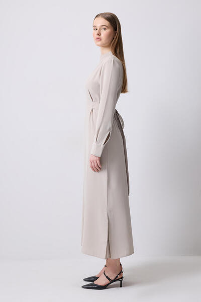 Touché Privé BELİ KEMERLİ KREP ELBİSE